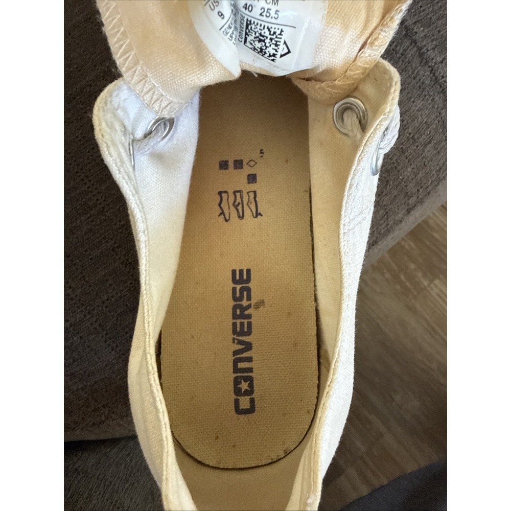 Converse Women's Chuck Taylor's All Star White Casual Shoes Sneakers Size 9 VG+ - Picture 10 of 10